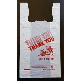 Plastic Bag White 18" x 8" x 27" (Jumbo) 400 per Case [Thank you Print]